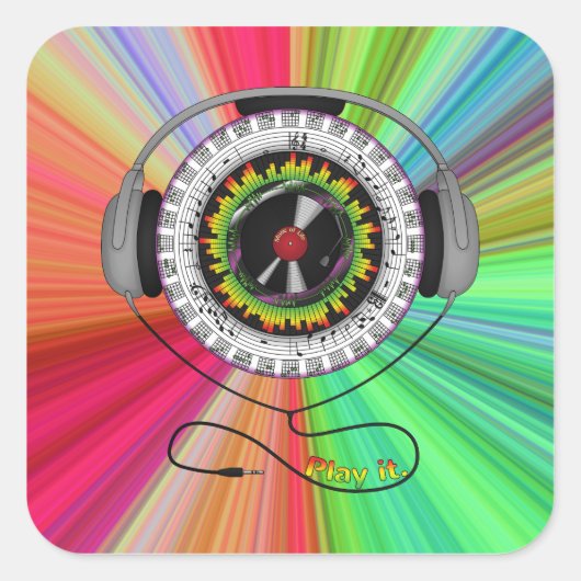 Muziek van Life Sticker (Voorkant)