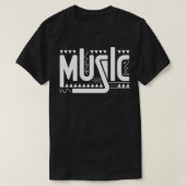 Muziek van middelbare leeftijd t-shirt (Design voorkant)