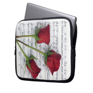 Muziek van Rozen Laptop Sleeve
