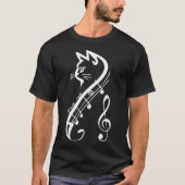 muziek van t-shirts met katten (Voorkant)
