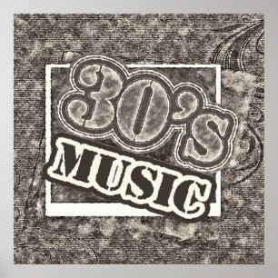 Muziek van Vintage 30 - Poster