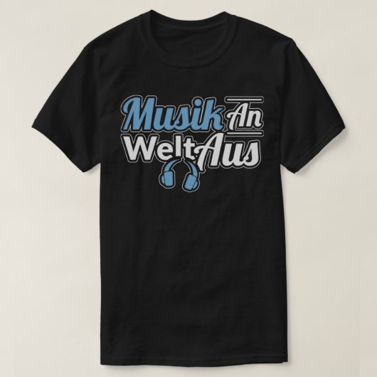 Muziek van World on T-shirt (Design voorkant)