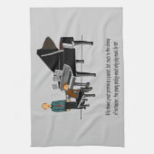 Muziek vanaf het begin afspelen theedoek (Verticaal)