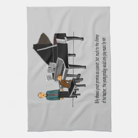 Muziek vanaf het begin afspelen theedoek (Verticaal)