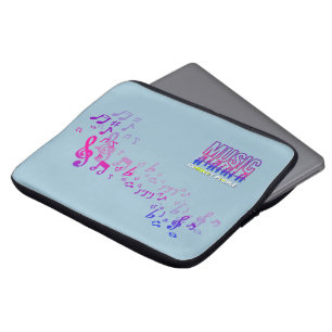 Muziek verbindt mensen 13-inch laptophoes laptop sleeve