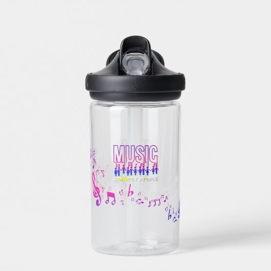 Muziek Verbindt Mensen | 14oz Waterfles (Voorkant)