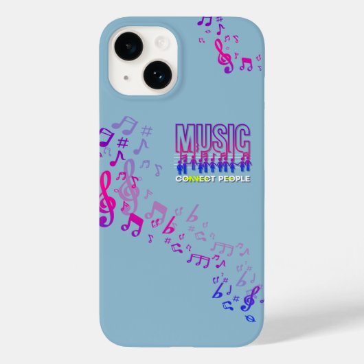 Muziek Verbindt Mensen | Case-Mate iPhone Case (Achterkant)