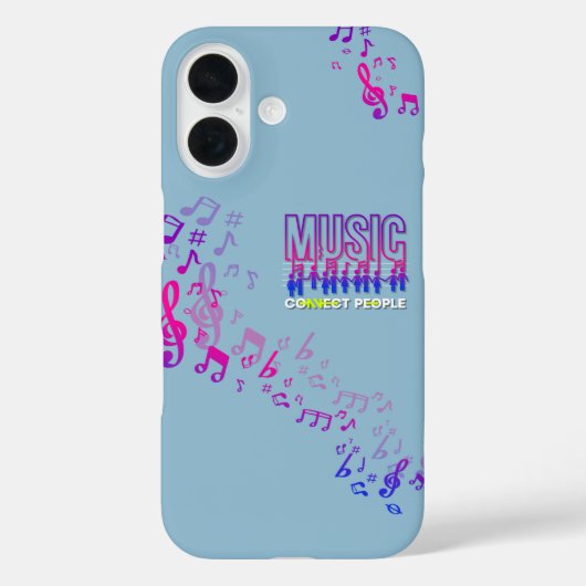 Muziek Verbindt Mensen | Case-Mate iPhone Case (Achterkant)