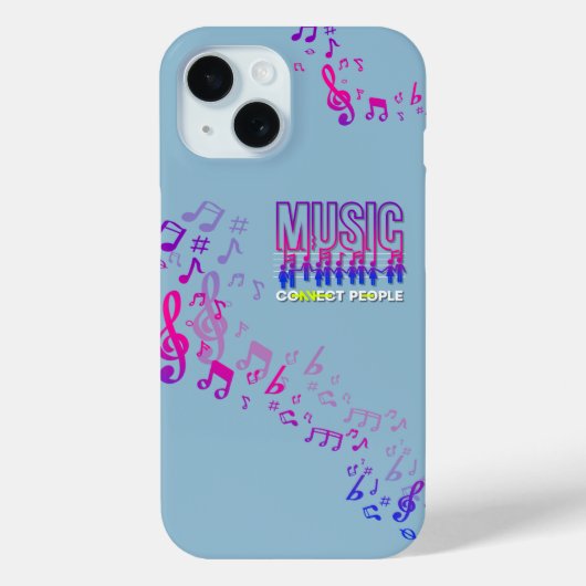 Muziek Verbindt Mensen | Case-Mate iPhone Case (Achterkant)