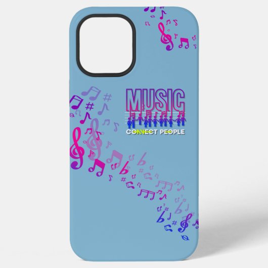 Muziek Verbindt Mensen | iPhone Hoesje (Achterkant)
