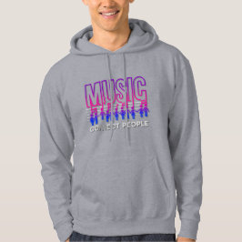 Muziek verbindt mensen | Mannen Hoodie