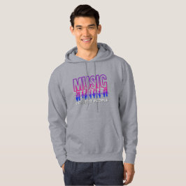 Muziek verbindt mensen | Mannen Hoodie