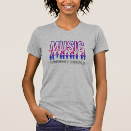 Muziek verbindt mensen | Slank voor vrouwen T-shirt