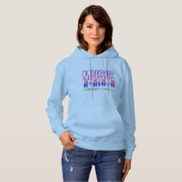 Muziek verbindt mensen | Vrouwelijke heide Hoodie