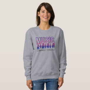 Muziek verbindt mensen   Vrouwen Zoatshirt Trui