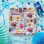 Muziek Verjaardag Party Instrumenten Papieren Bordje (Feest)