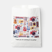 Muziek Verjaardagsfeest Muziekinstrumenten Bedankzakje (Voorkant)