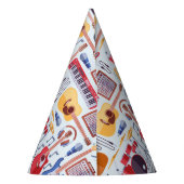 Muziek Verjaardagsfeest Muziekinstrumenten Feesthoedjes (Achterkant)