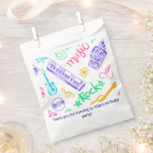 Muziek verjaardagsfeestje bedankzakje (Geknipt)