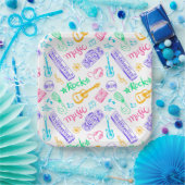 Muziek verjaardagsfeestje papieren bordje (Feest)