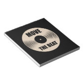 Muziek verplaatst het Beat Notitieblok (Schuin)