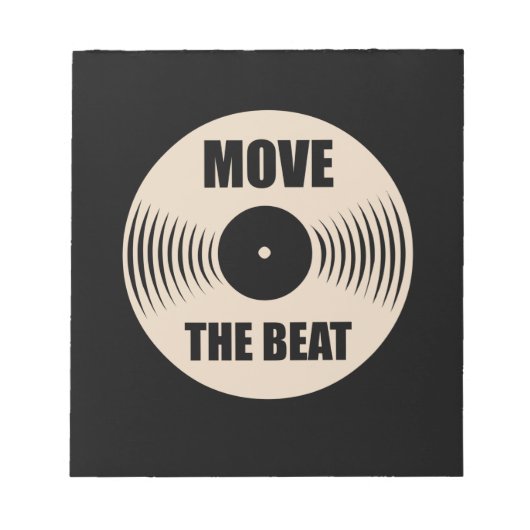 Muziek verplaatst het Beat Notitieblok (Voorkant)