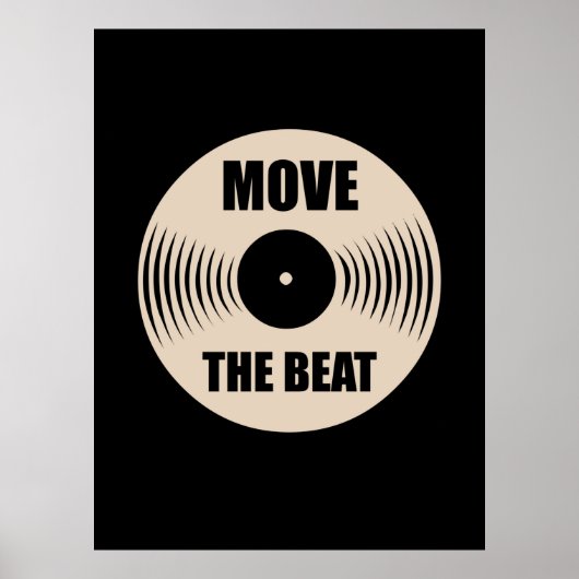 Muziek verplaatst het Beat Poster (Voorkant)