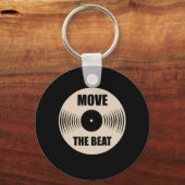 Muziek verplaatst het Beat Sleutelhanger (Voorkant)