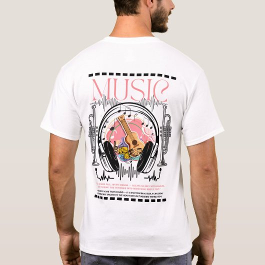 Muziek Vibes T-Shirt (Achterkant)