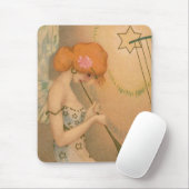  Muziek Victoriaans Angel Musicians Flute Harp Muismat (Met muis)