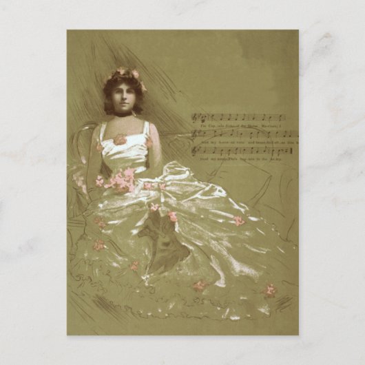 muziek Victoriaans Briefkaart (Voorkant)