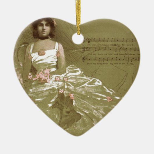 muziek Victoriaans Keramisch Ornament (Voorkant)