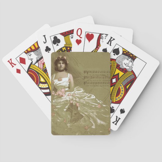 muziek Victoriaans Speelkaarten (Achterkant)