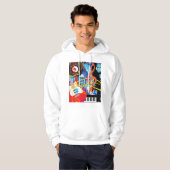 Muziek vieren hoodie (Voorkant volledig)