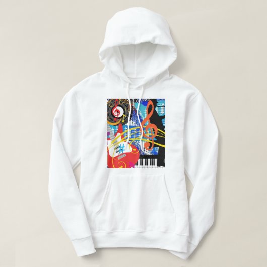 Muziek vieren hoodie (Design voorkant)