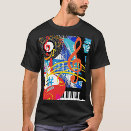 Muziek vieren t-shirt