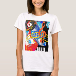Muziek vieren t-shirt