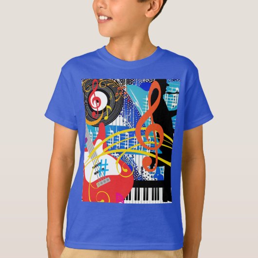 Muziek vieren t-shirt (Voorkant)