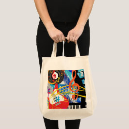 Muziek vieren tote bag