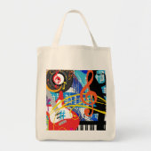 Muziek vieren tote bag (Voorkant)
