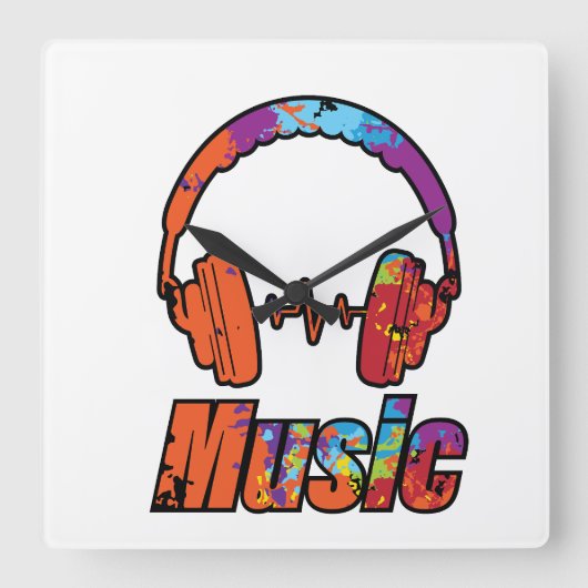 Muziek Vierkante Klok (Voorkant)