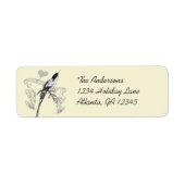 Muziek Vintage Kolibrie Hart Labels (Voorkant)