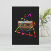 MUZIEK VINTAGE RETRO KAART (Staand voorkant)