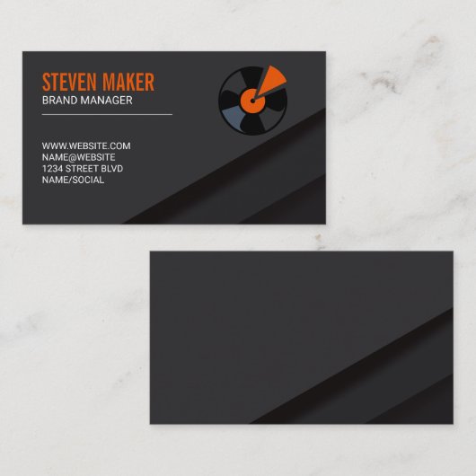 Muziek Vinyl Visitekaartje (Voorkant / Achterkant)