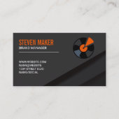 Muziek Vinyl Visitekaartje (Voorkant)