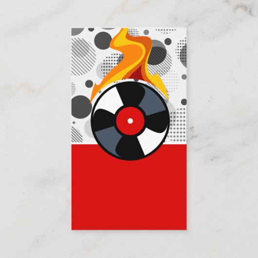 Muziek Vinyl Vlam Visitekaartje (Achterkant)
