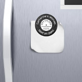 Muziek-vinylrecord retro opslaan Datum Magneet