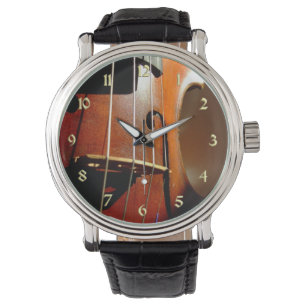 Muziek Violin met Gold Numbers Kijk uit Horloge