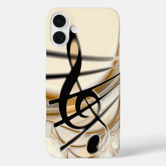 Muziek - vioolsleutel Case-Mate iPhone case (Achterkant)