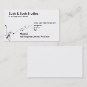 Muziek Visitekaartje (Voorkant / Achterkant)